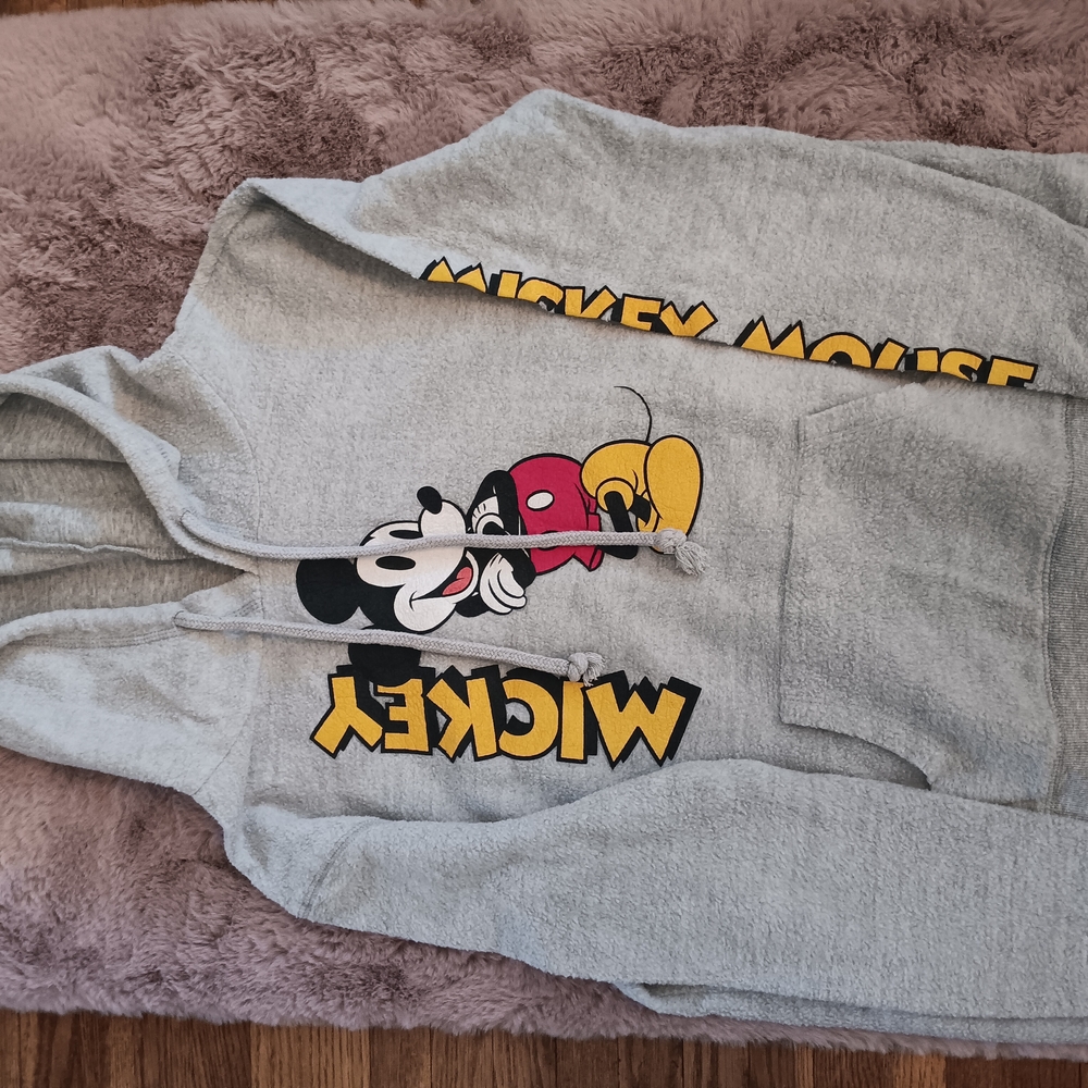Gray Mickey Mouse Hoodie